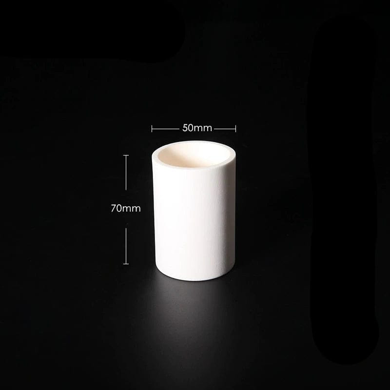 Cylindrical alundum crucible, capacity 5 to 1.000 ml