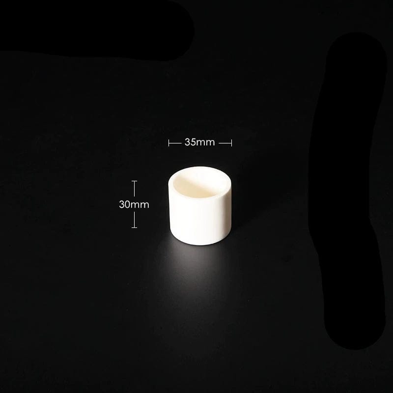 Cylindrical alundum crucible, capacity 5 to 1.000 ml