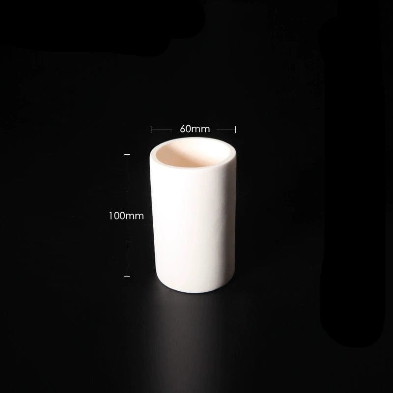 Cylindrical alundum crucible, capacity 5 to 1.000 ml