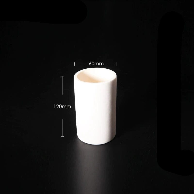 Cylindrical alundum crucible, capacity 5 to 1.000 ml