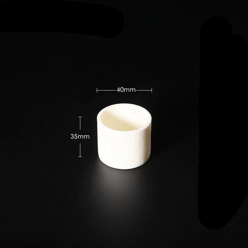 Cylindrical alundum crucible, capacity 5 to 1.000 ml