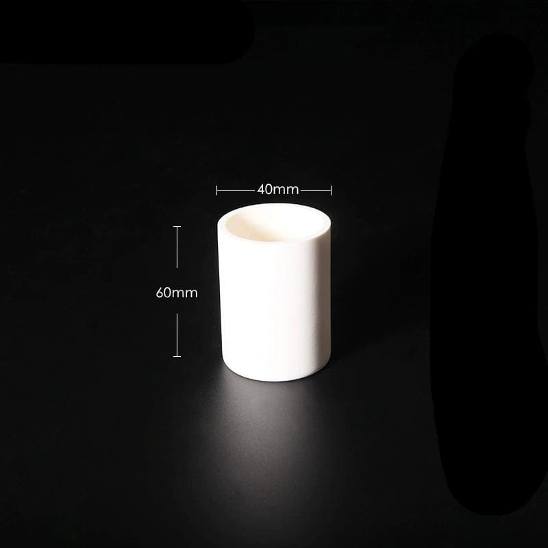 Cylindrical alundum crucible, capacity 5 to 1.000 ml