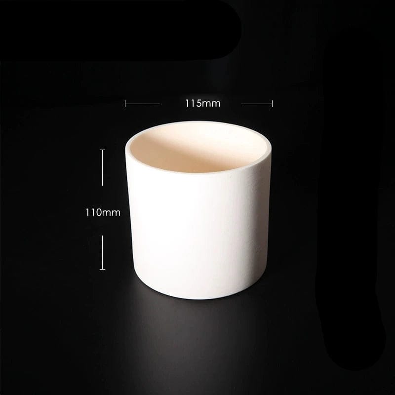 Cylindrical alundum crucible, capacity 5 to 1.000 ml
