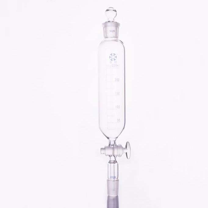 Cylindrical Separating Funnel with Stopcock and Stopper, 50 to 2,000 ml