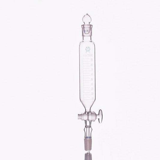Cylindrical Separating Funnel with Stopcock and Stopper, 50 to 2,000 ml