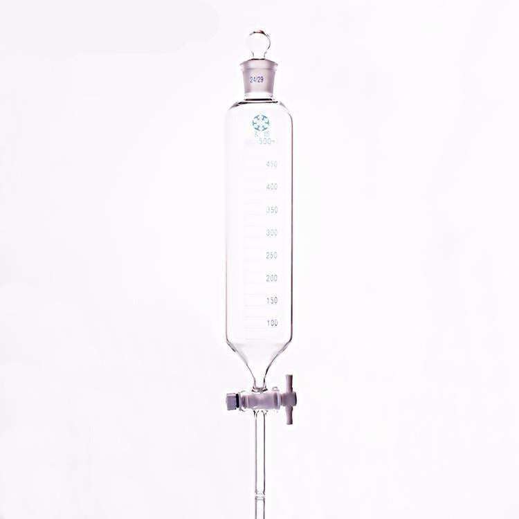 Cylindrical Separating Funnel with PTFE Stopcock, Graduated, 50 ml to 1,000 ml