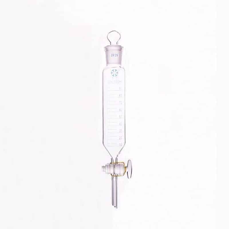 Cylindrical separating funnel with glass stopcock and stopper, graduated, 50 to 1.000 ml