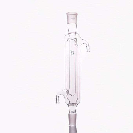 Davies condenser with joint and double surface, length 200 mm to 400 mm.