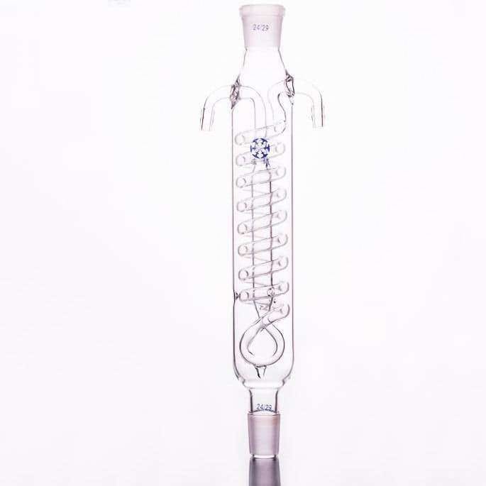 Dimroth condenser with joint, length 200 mm to 500 mm.