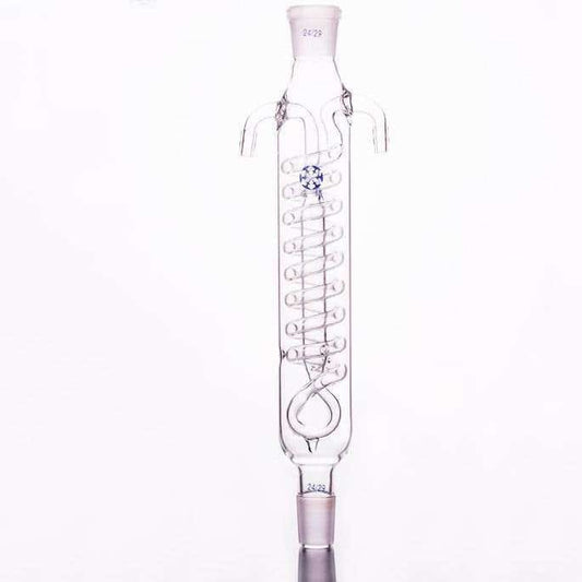 Dimroth condenser with joint, length 200 mm to 500 mm.