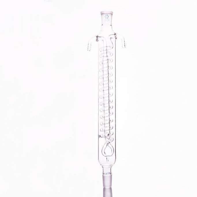 Dimroth condenser with joint, length 200 mm to 500 mm.