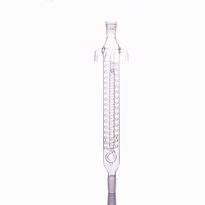 Dimroth condenser with joint, length 200 mm to 500 mm.