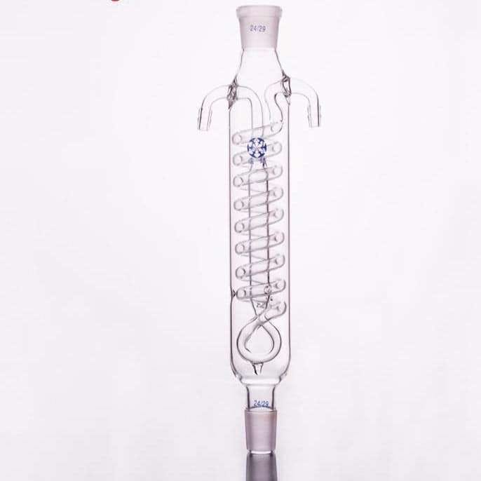 Dimroth condenser with joint, length 200 mm to 500 mm.