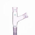 Distilling adapter with 105° side tube and joint