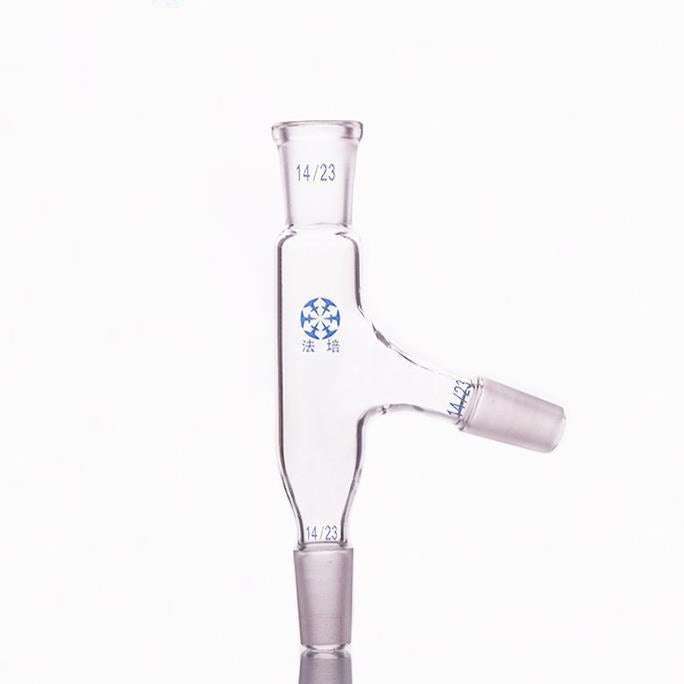 Distilling adapter with 75° side tube and joint