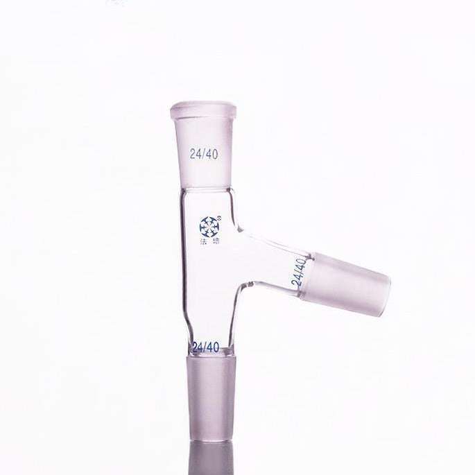 Distilling adapter with 75° side tube and joint