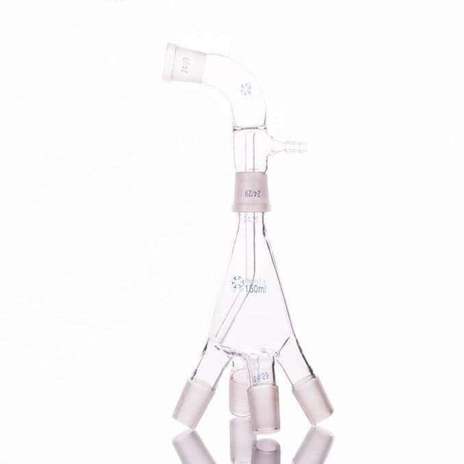 Distilling distributor acc. to Bredt with connecting adapter
