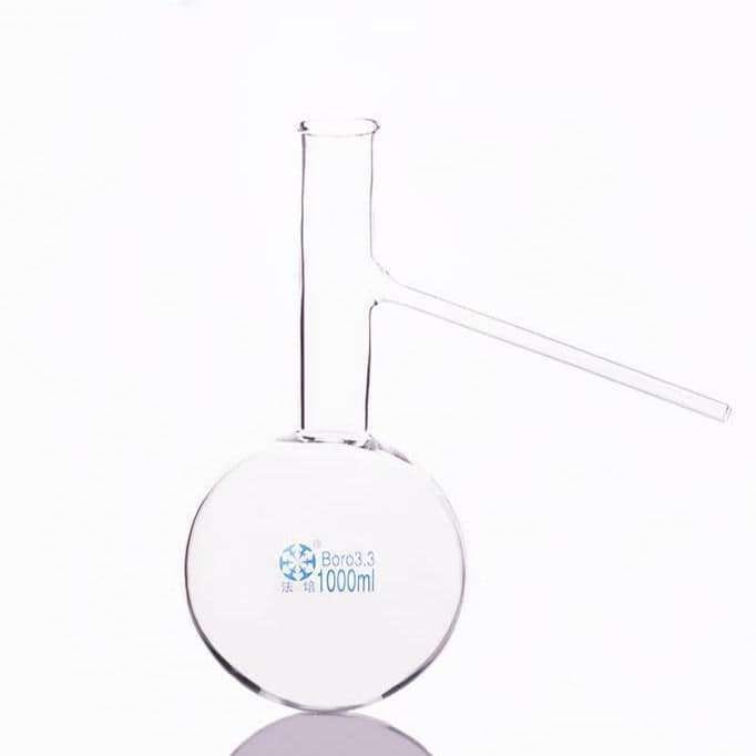 Distilling flask with side tube, 50 to 3.000 ml
