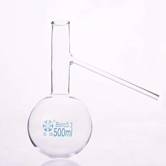 Distilling flask with side tube, 50 to 3.000 ml