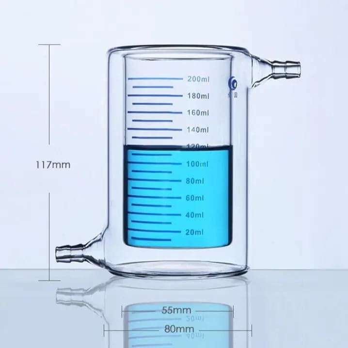 Double Jacketed Beaker, Graduated, 50 ml to 5000 ml