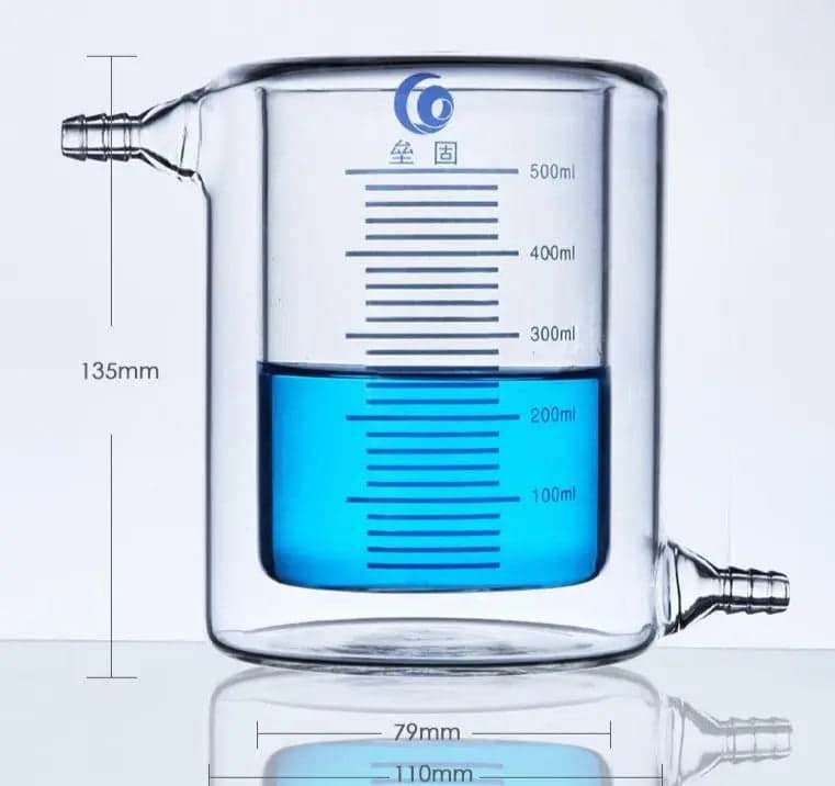 Double Jacketed Beaker, Graduated, 50 ml to 5000 ml