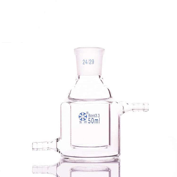 Double Jacketed Cylindrical Flask, Capacity 50 to 5,000 ml