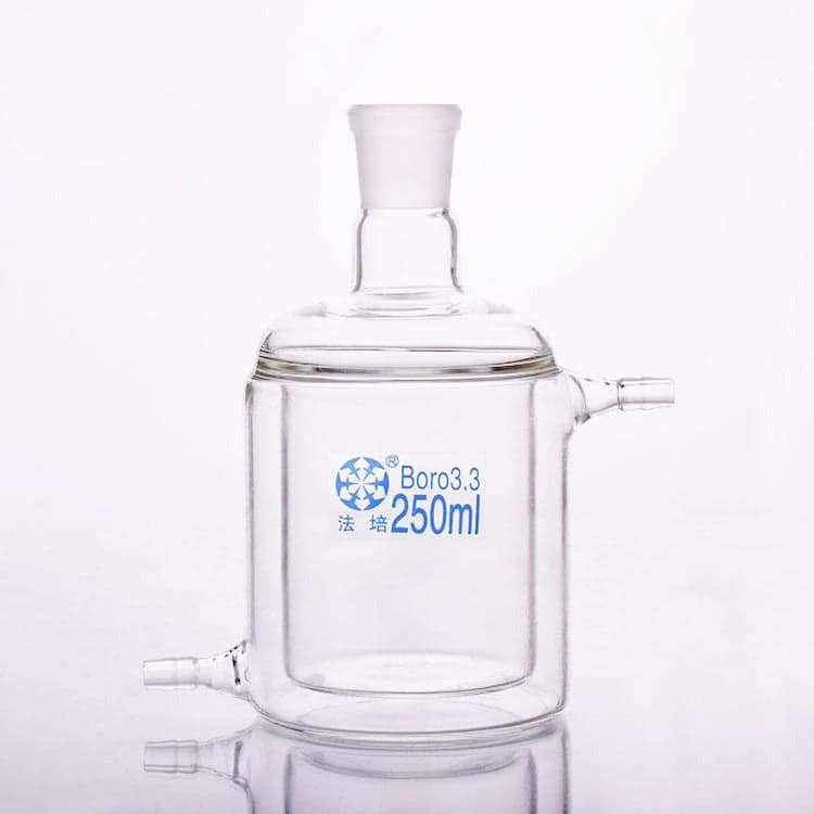 Double Jacketed Cylindrical Flask, Capacity 50 to 5,000 ml