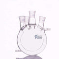 Double jacketed four-necked round-bottom flask, capacity 500 to 50.000 ml