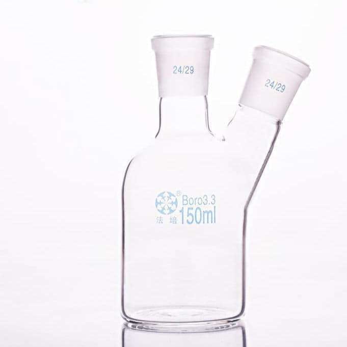 Double-necked cylindrical bottle, capacity 250 to 5.000 ml