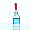 Dropper bottle with pipette, clear glass, 30 ml to 125 ml
