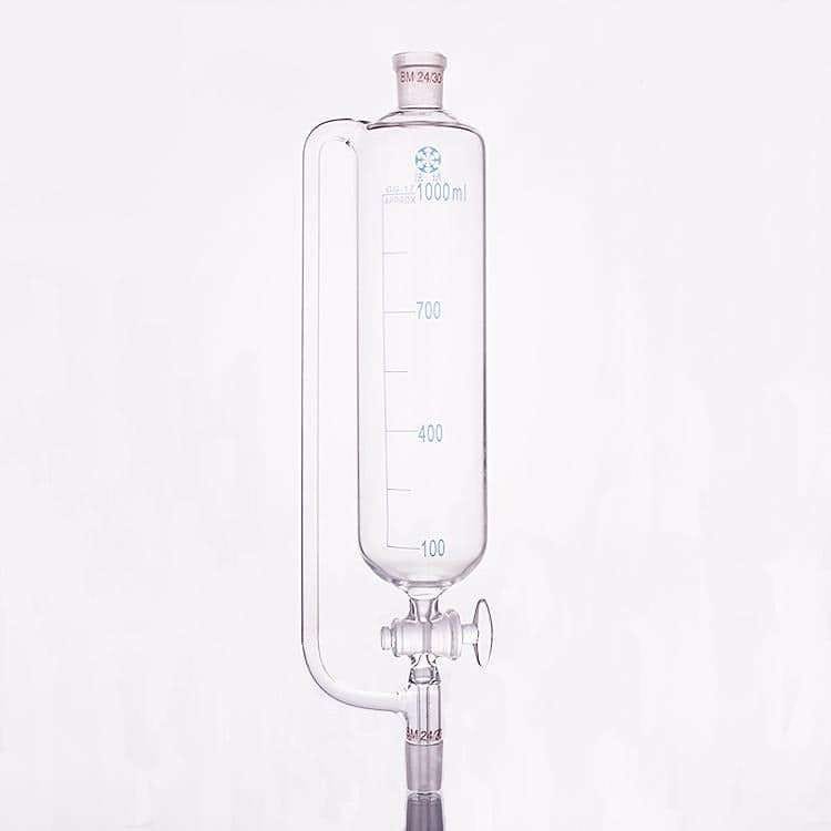 Pressure Equalizing Dropping Funnel, 50 to 2000ml, PTFE/Glass Stopcock
