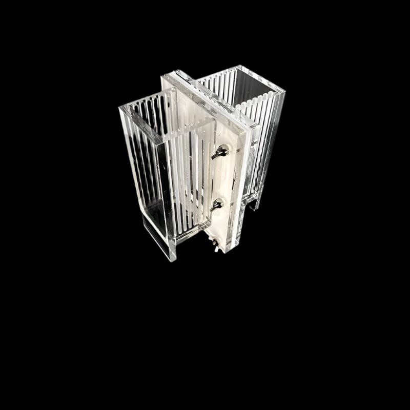 Dual chamber H-cell electrochemical reactor for Wastewater treatment, capacity 400 to 800 ml
