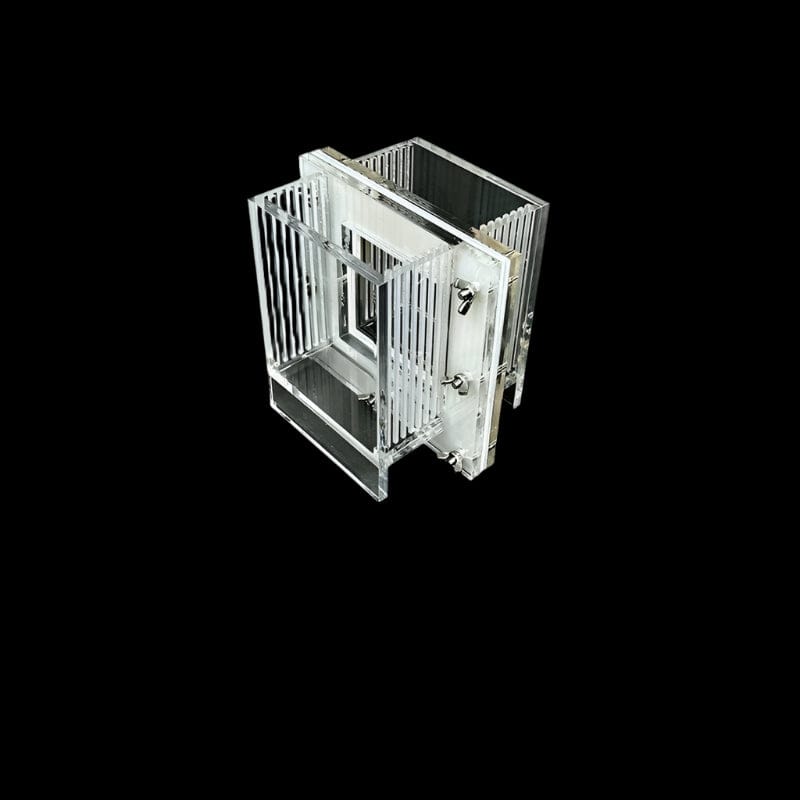 Dual chamber H-cell electrochemical reactor for Wastewater treatment, capacity 400 to 800 ml