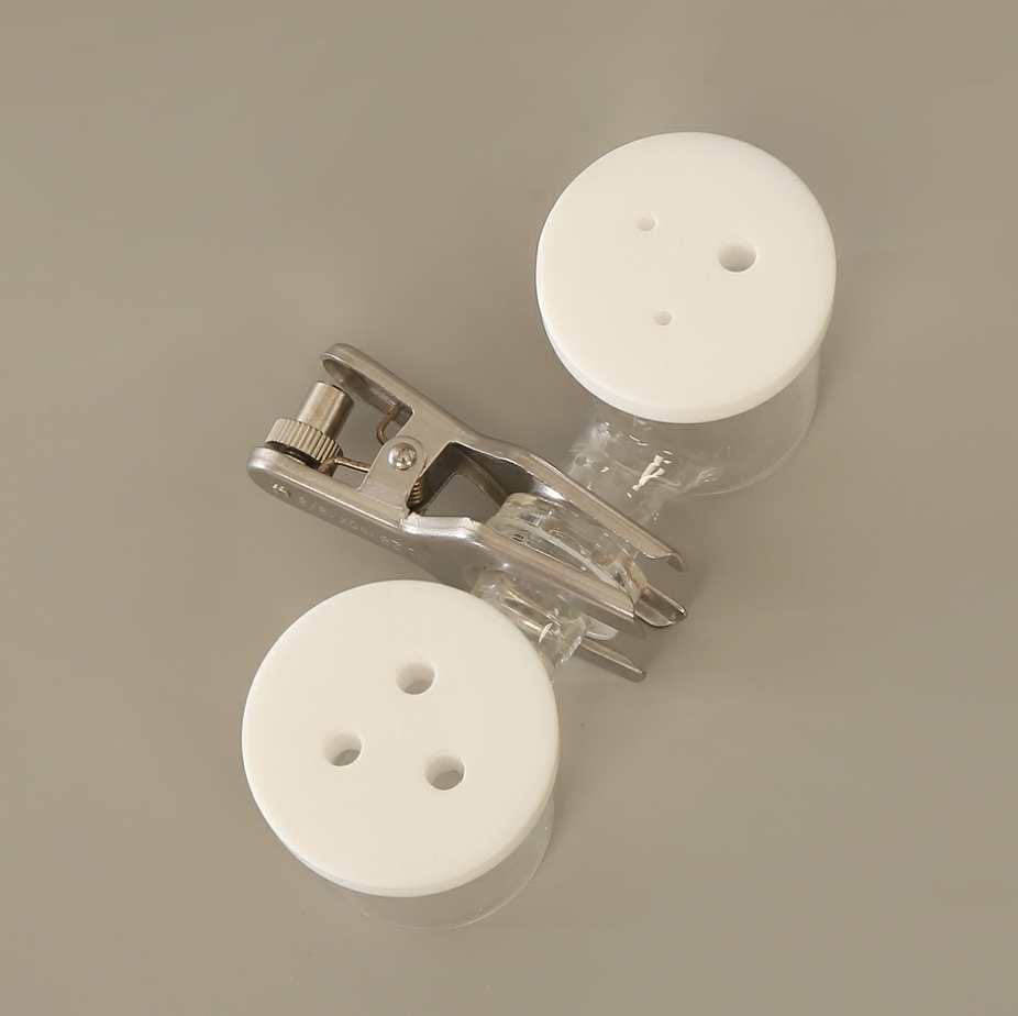 Dual chamber H-cell membrane electrochemical reactor, capacity 50 to 500 ml, Not Sealed