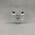 Dual chamber H-cell membrane low volume electrochemical reactor, capacity 5 to 30 ml