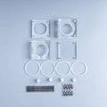 Dual chamber cube-shaped reactor for microbial fuel cell (MFC), Capacity 7 to 118 ml each single chamber