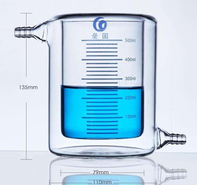 Electrochemical Cell with Water Jacket, Graduated, Capacity 50 ml to 5000 ml