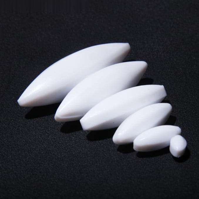Elliptical Magnetic Spin Bars, PTFE-Coated, Length 6-100 mm, 10 units/Pack