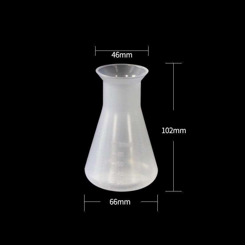 Erlenmeyer flask, Plastic PP, capacity 50 ml to 2.000 ml
