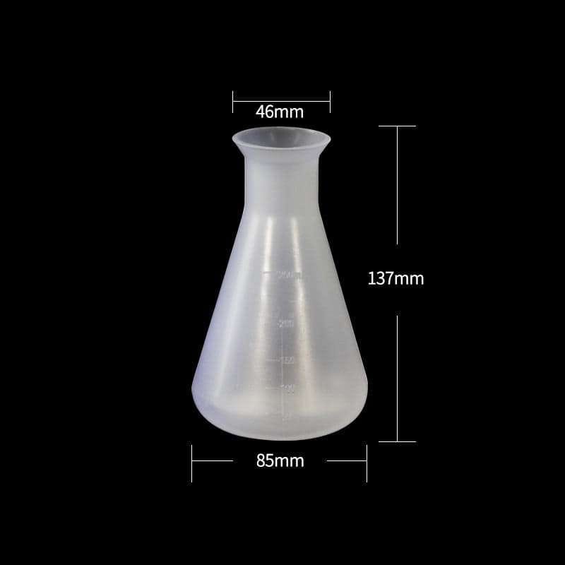 Erlenmeyer flask, Plastic PP, capacity 50 ml to 2.000 ml