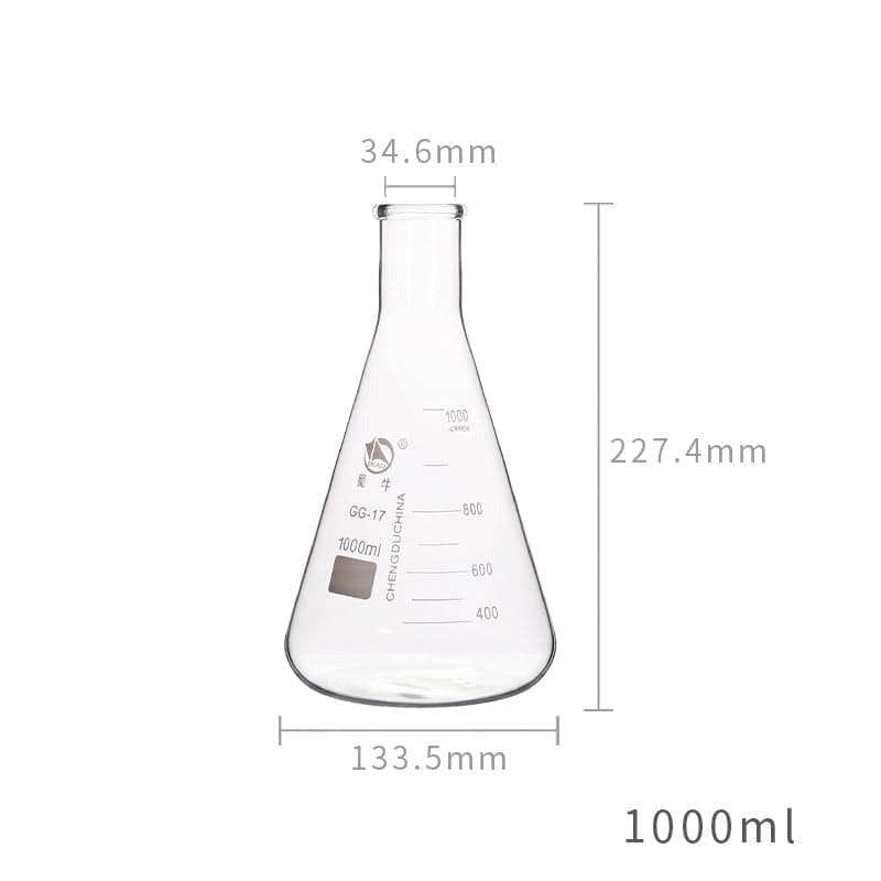 Erlenmeyer flask, narrow neck, 25 ml to 10.000 ml