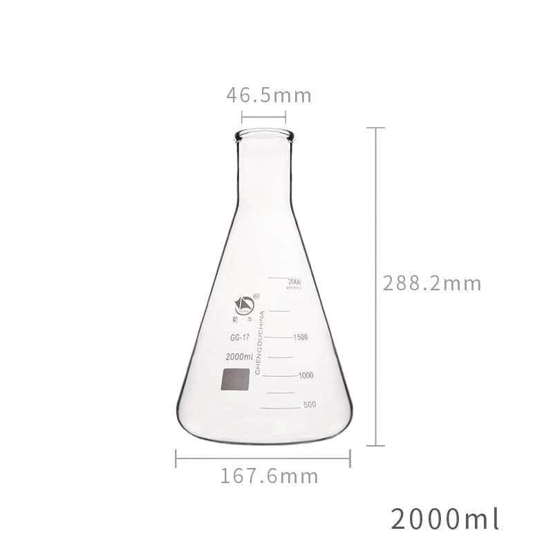 Erlenmeyer flask, narrow neck, 25 ml to 10.000 ml
