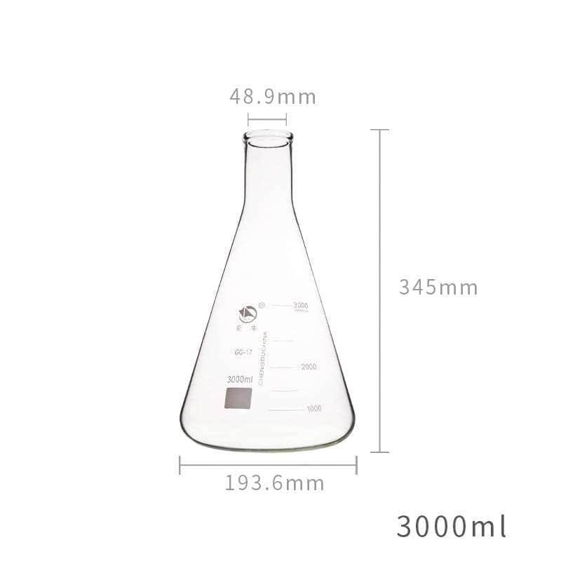 Erlenmeyer flask, narrow neck, 25 ml to 10.000 ml