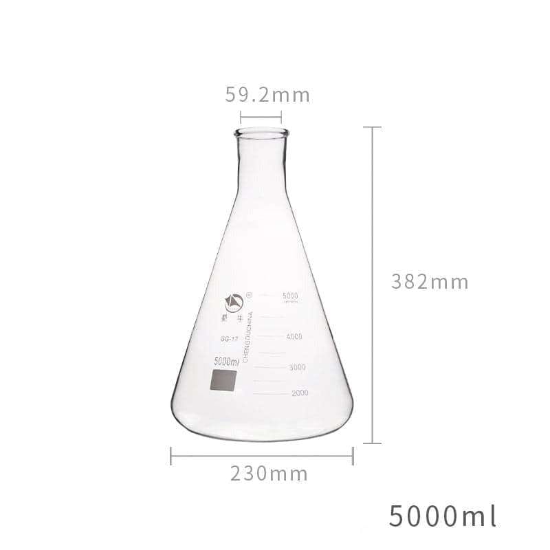 Erlenmeyer flask, narrow neck, 25 ml to 10.000 ml