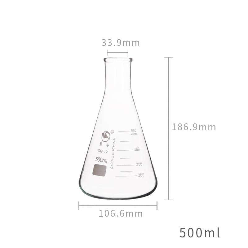 Erlenmeyer flask, narrow neck, 25 ml to 10.000 ml