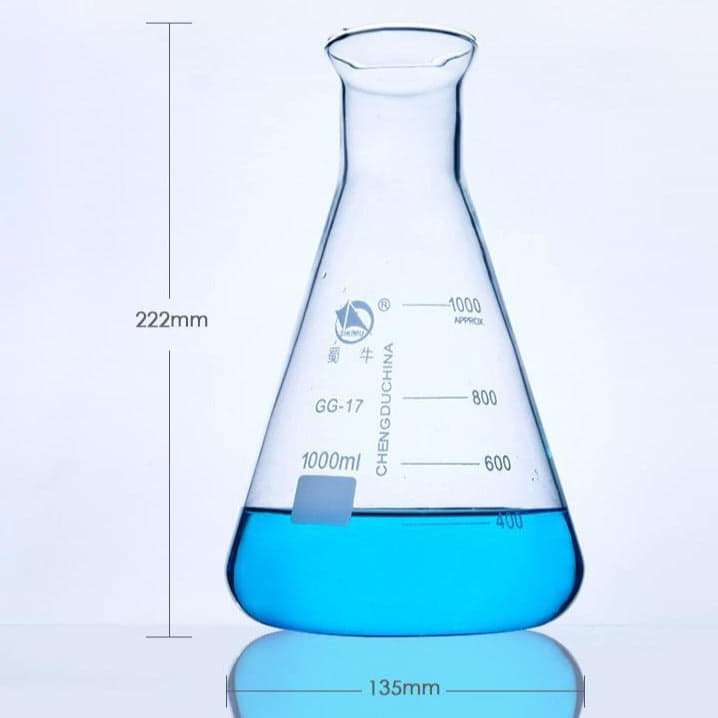 Erlenmeyer flask, wide neck, 50 ml to 5.000 ml