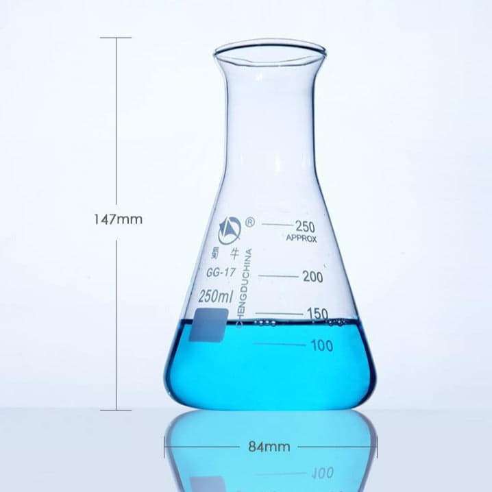 Erlenmeyer flask, wide neck, 50 ml to 5.000 ml