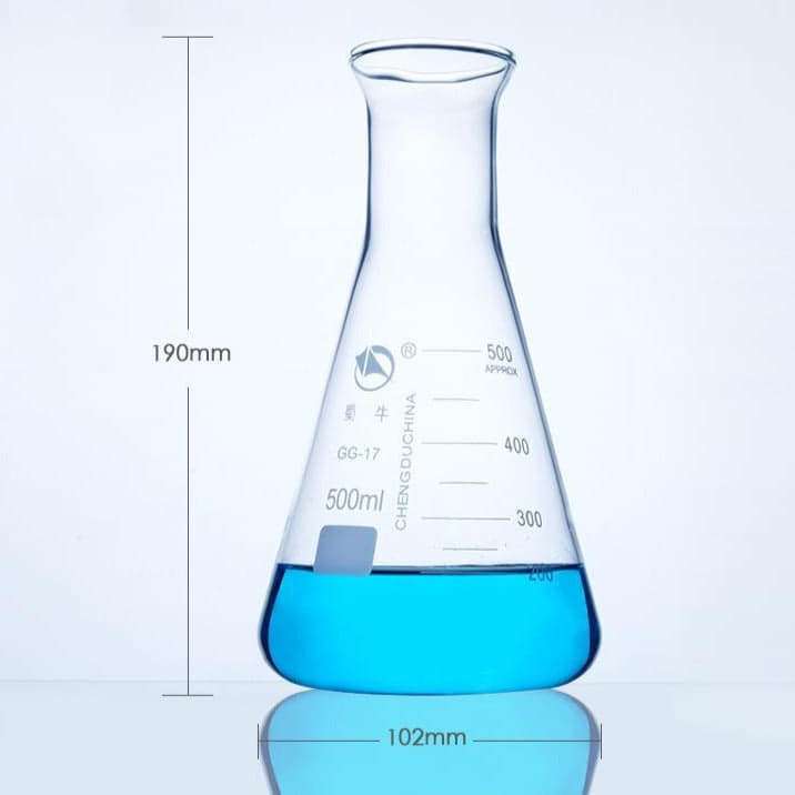 Erlenmeyer flask, wide neck, 50 ml to 5.000 ml