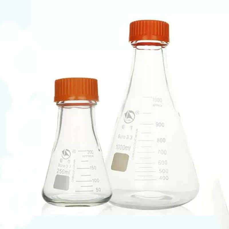Erlenmeyer Flask with Screw Closure, Heavy Duty, 250 ml to 5,000 ml