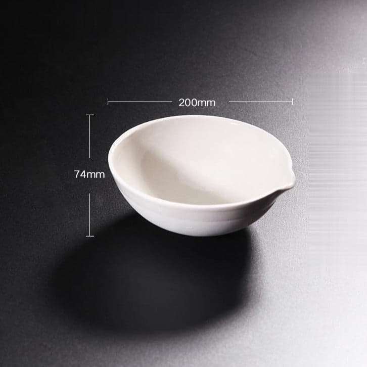 Evaporating Dish With Round Bottom, Porcelain, Capacity 35 to 5.000 ml